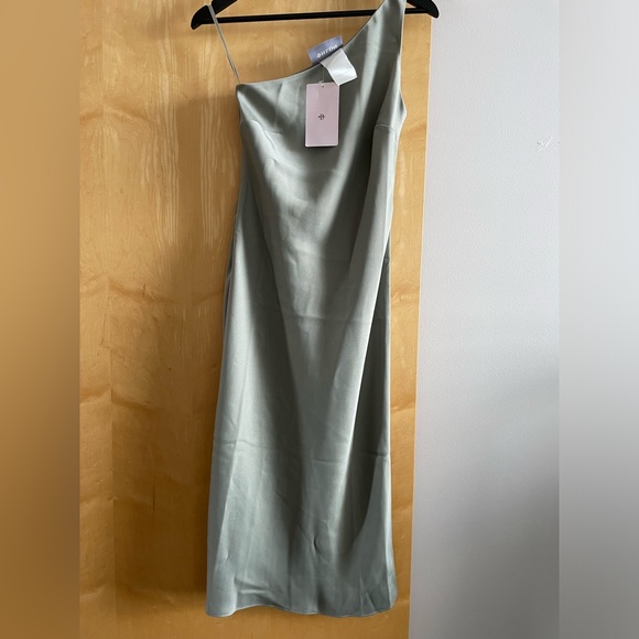 BHLDN Audrie Midi Satin Dress - Picture 5 of 6